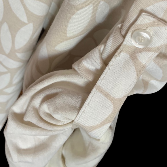 LulaRoe White Light Tan Long Sleeve Button Up Comfortable Shirt Women’s Plus SZ - Picture 3 of 6